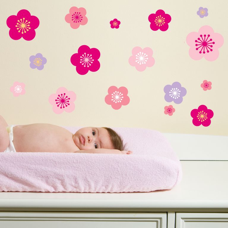 Repositionable wall stickers - butterflies